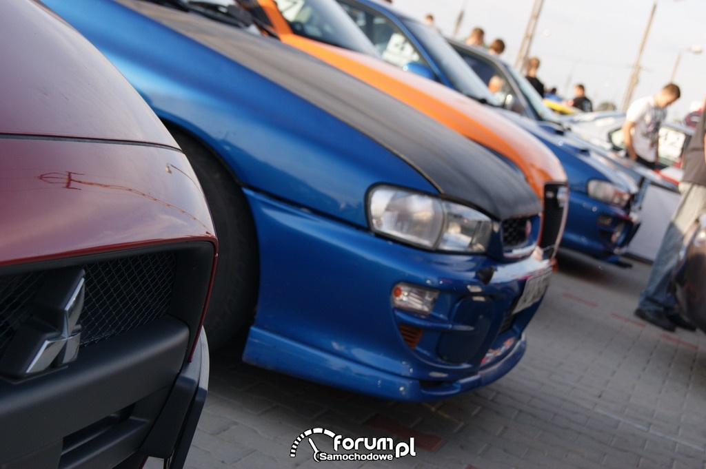Mitsubishi, Subaru, Audi