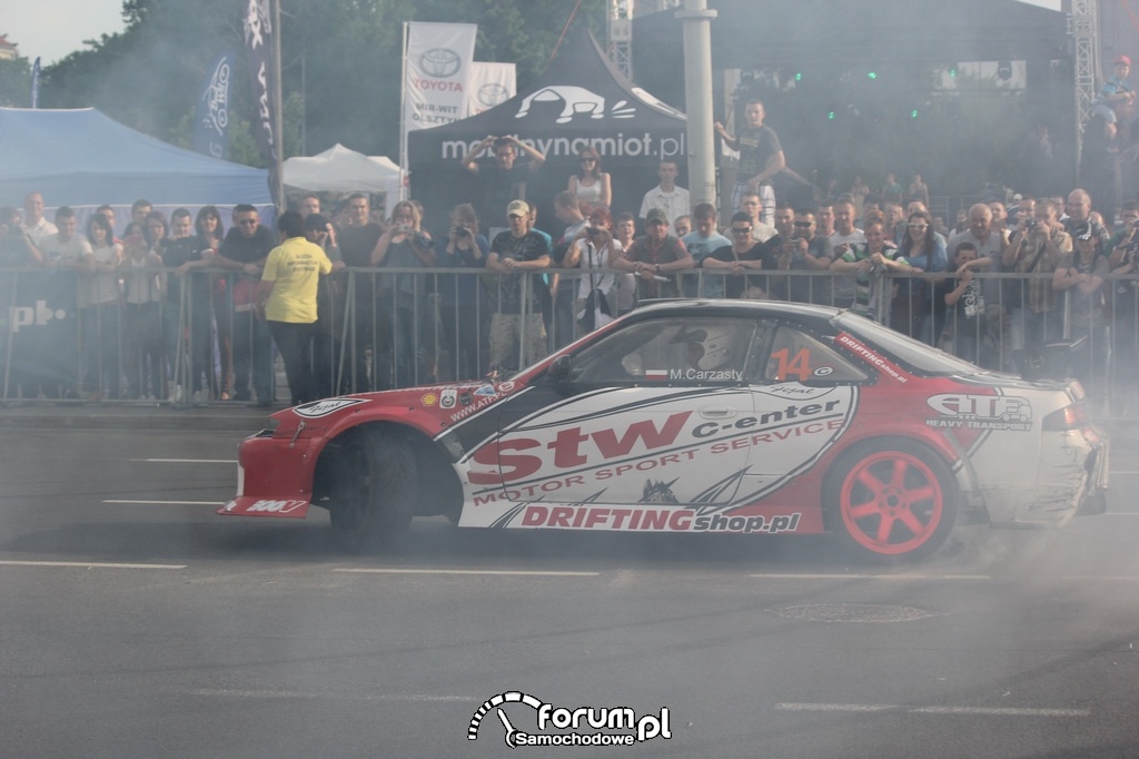 Nissan 200sx s14, Samochód Marcina Carzastego, drift, 3
