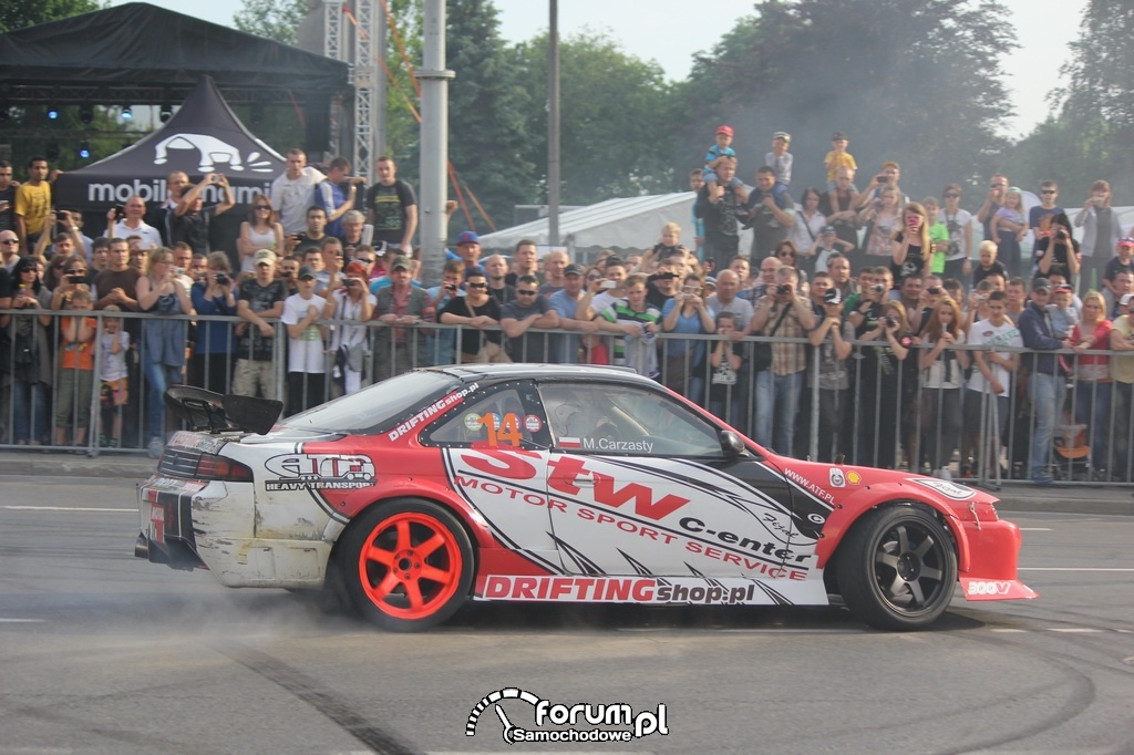 Nissan 200sx s14, Samochód Marcina Carzastego, drift