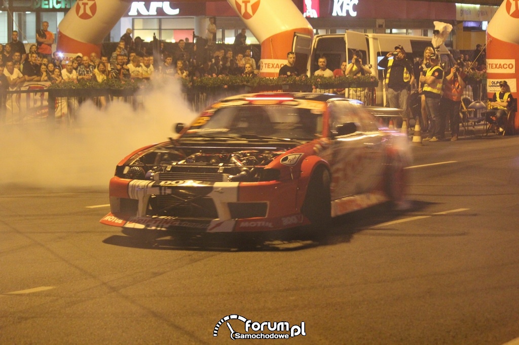 Nocny drifting, Nissan 200sx s14, Marcin Carzasty