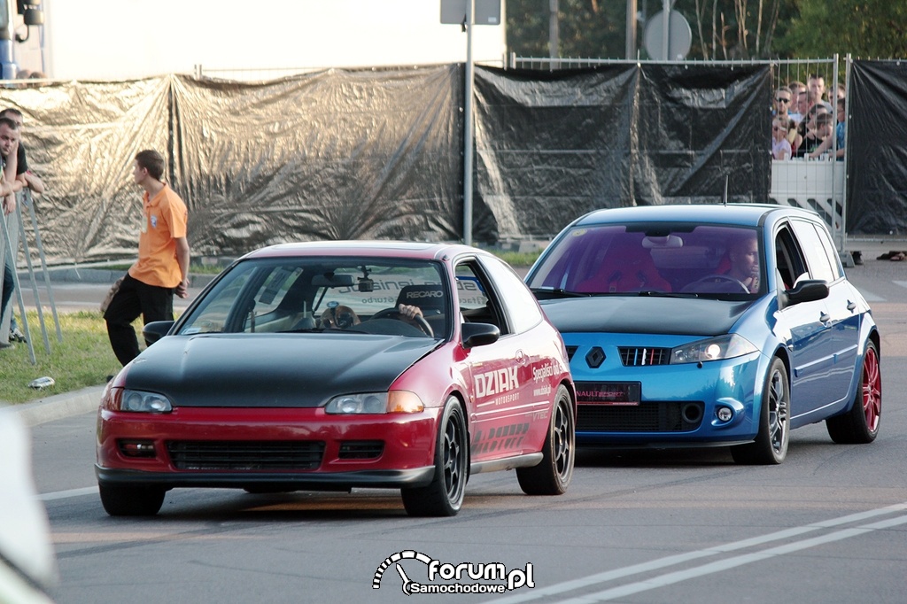 Civic i Megane