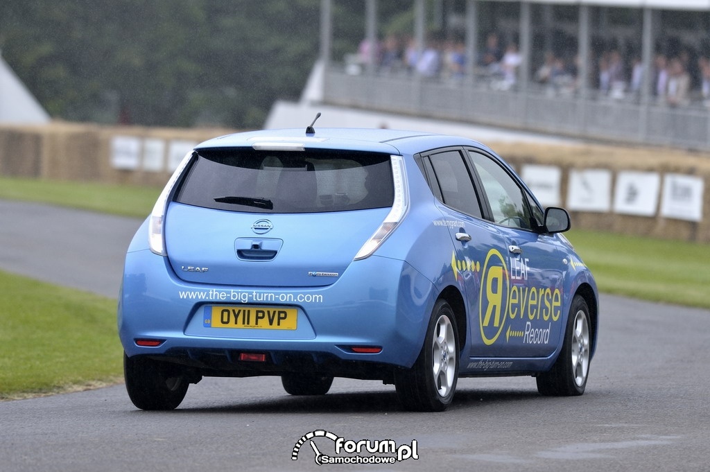 Nissan Leaf - tyłem do przyszłości, Goodwood Festival of Speed, 2