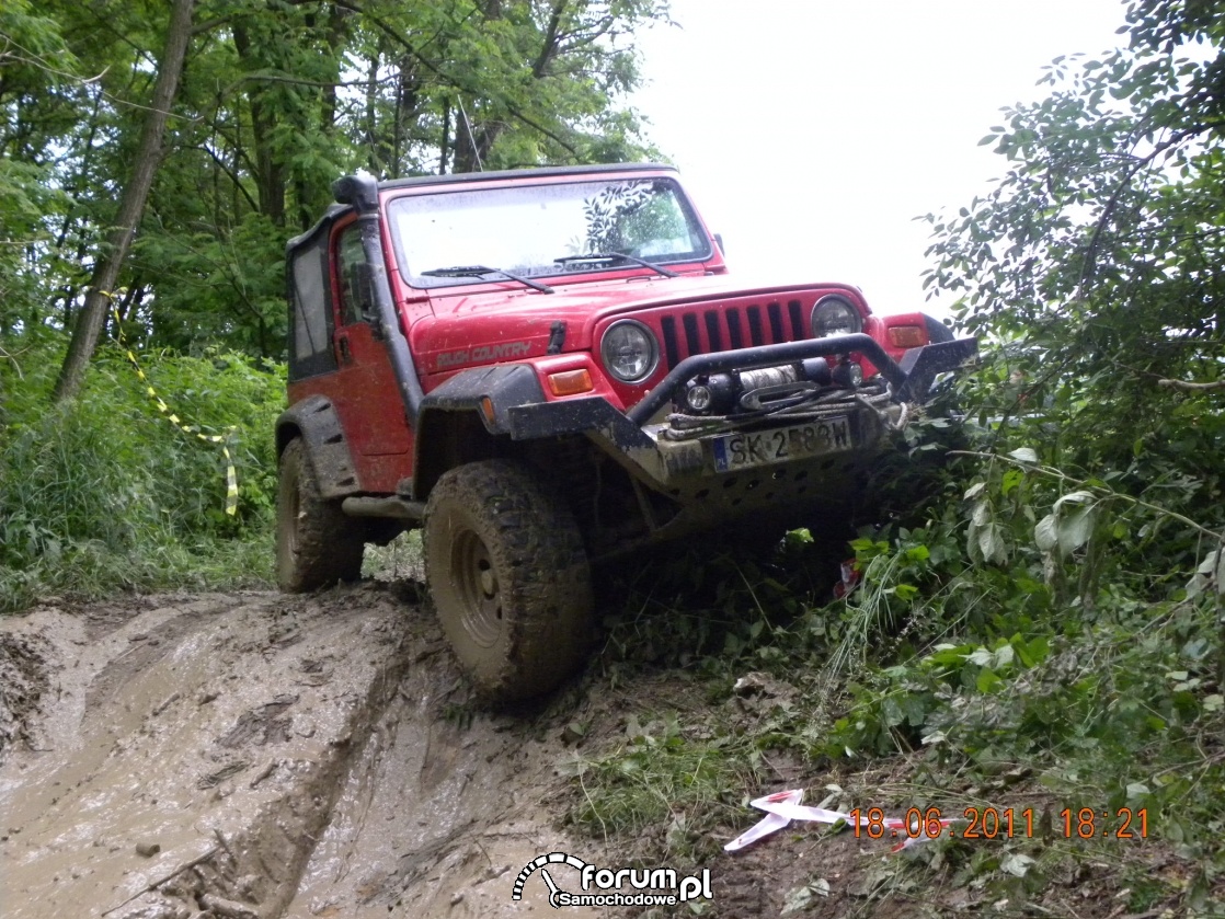 Jeep Wrangler nie tędy droga