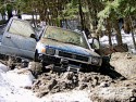 Off Road 4X4 Truck Whoops Toyota Truck Snow
