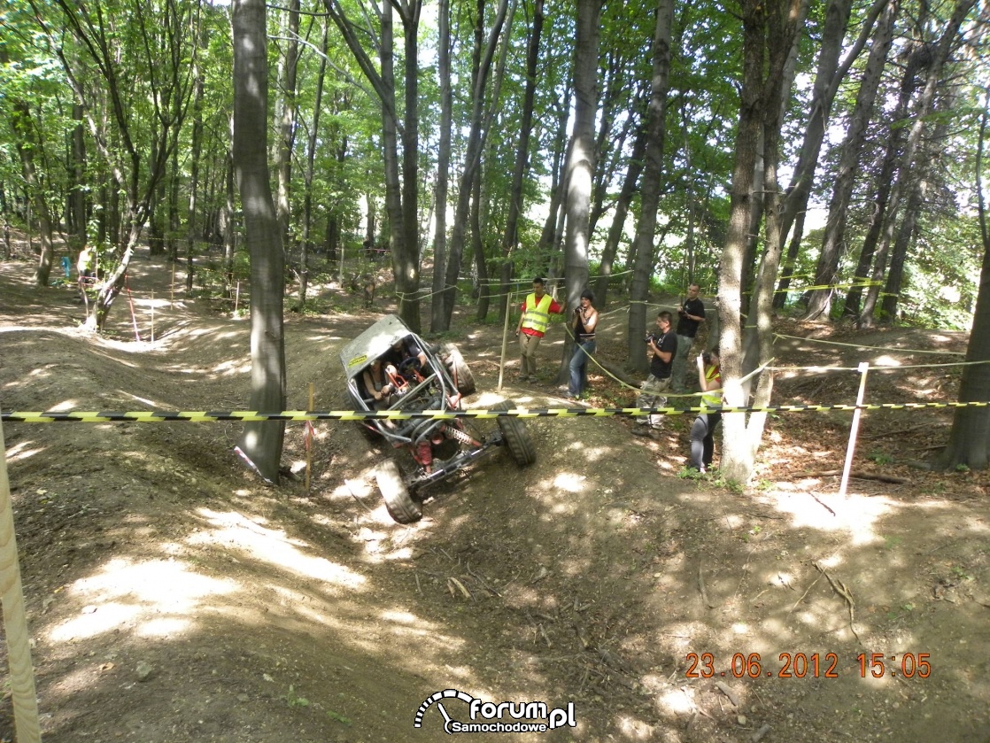 Off-road wytyczoną trasą