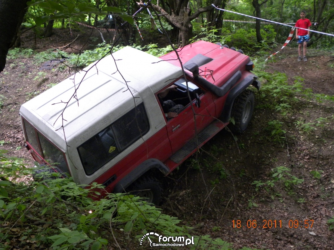 Toyota Land Cruiser w rowie