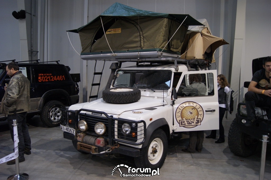 Land Rover Defender, rozkładany namiot