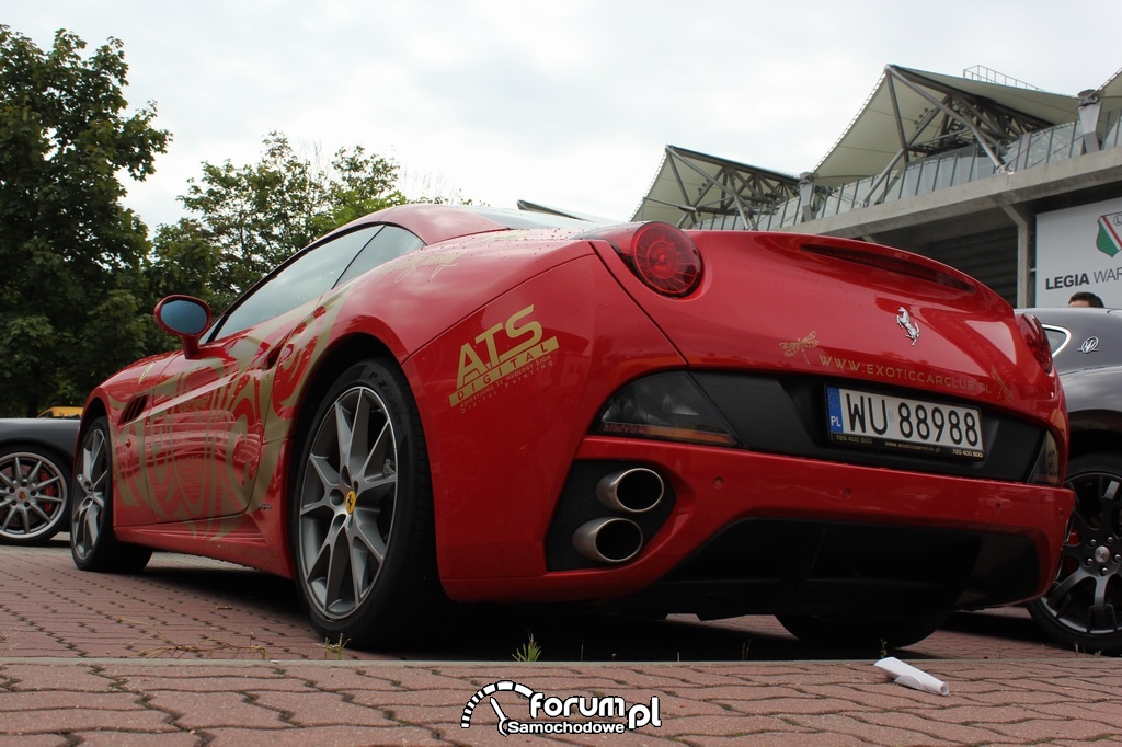 Ferrari California, tył