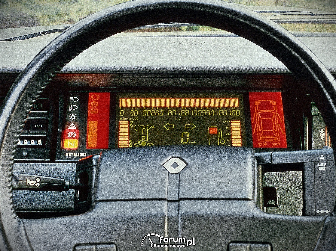Renault 11 TSE Electronic, 1983 rok, deska digital