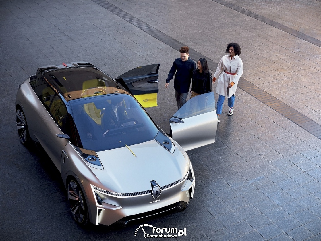 Renault MORPHOZ - samochód koncepcyjny, widok z góry