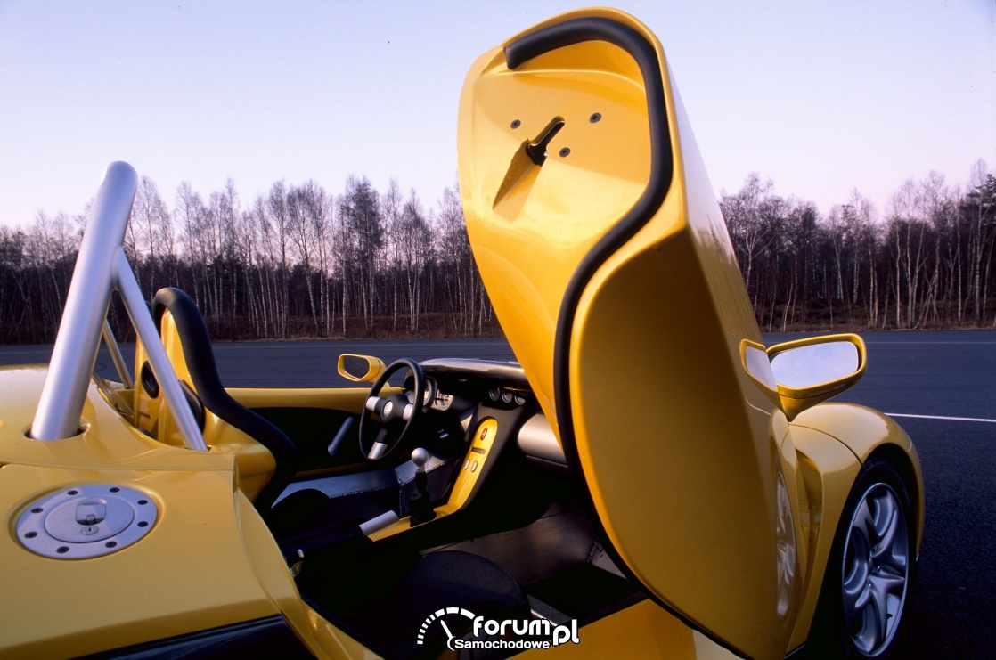 Renault Spider, drzwi otwierane do góry