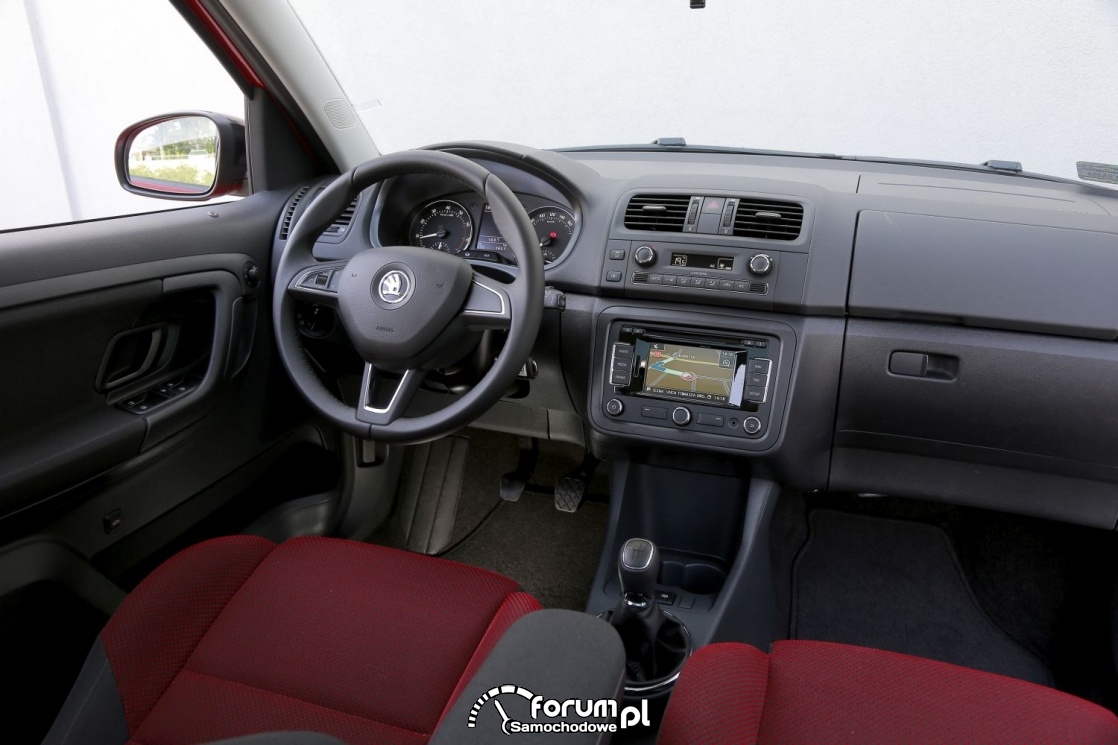Skoda Roomster Noire, seria limitowana, wnętrze