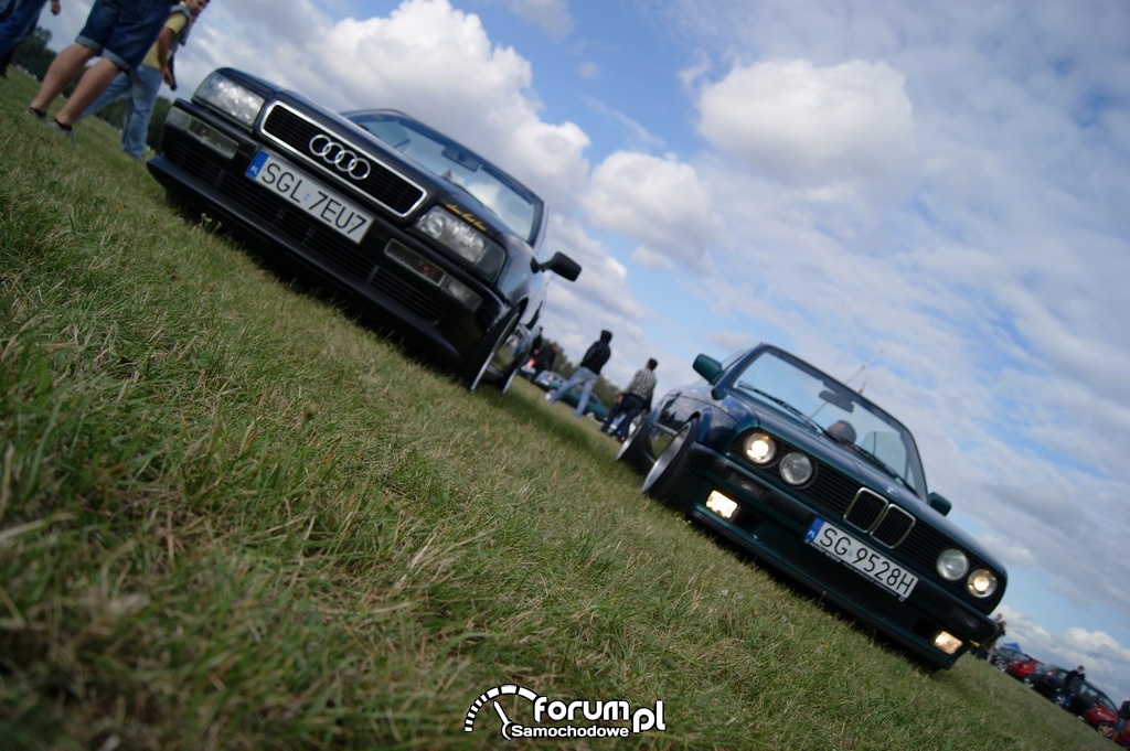 BMW E30 Cabrio, Audi 80 Cabrio, przód