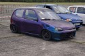 Fiat Seicento, tuning, alufelgi, fioletowy metalic