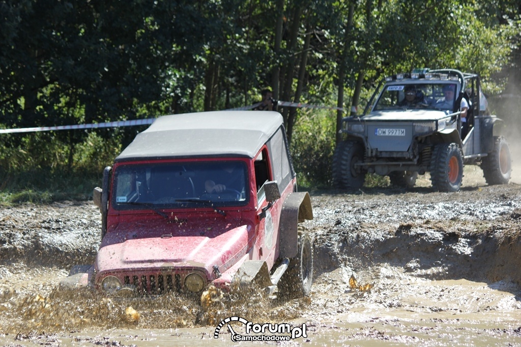 Jeep Wrangler, Off Road, brodzenie w błocie