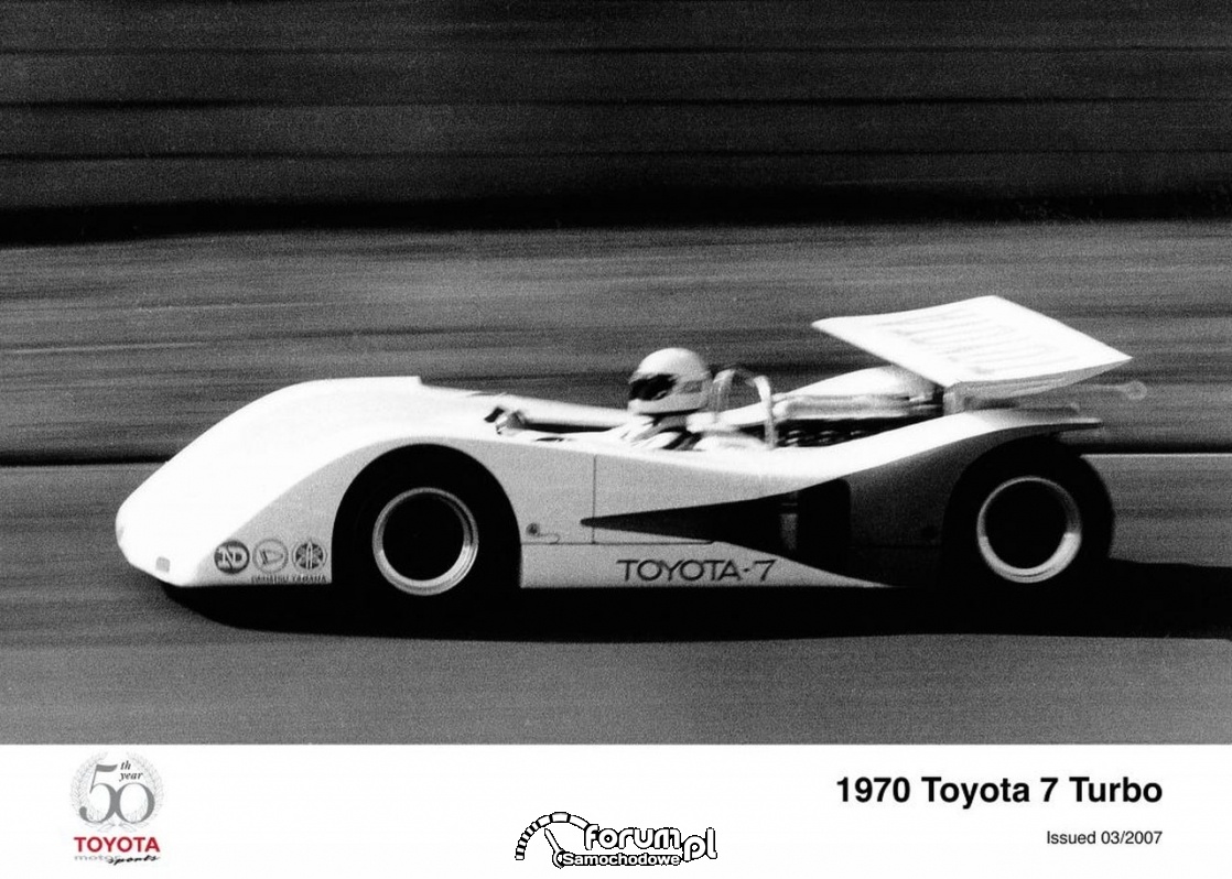 Toyota 7 Turbo, 1970 rok, jeden z trzech egzemplarzy