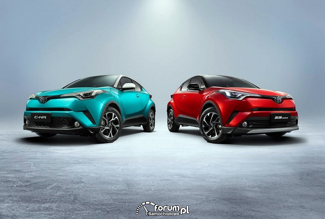 Toyota C-HR będzie pierwszym samochodem elektrycznym Toyoty w Chinach