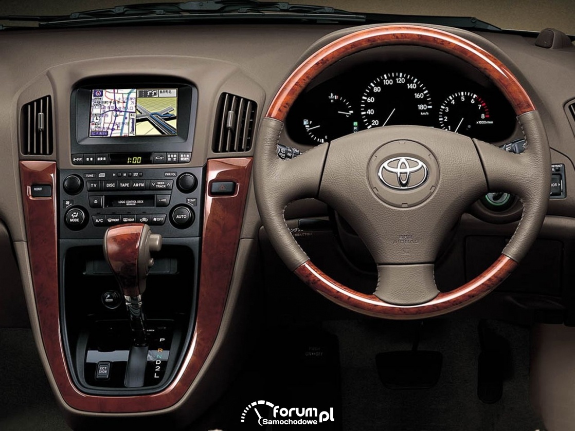 Toyota Harrier, wnętrze, 1997 rok