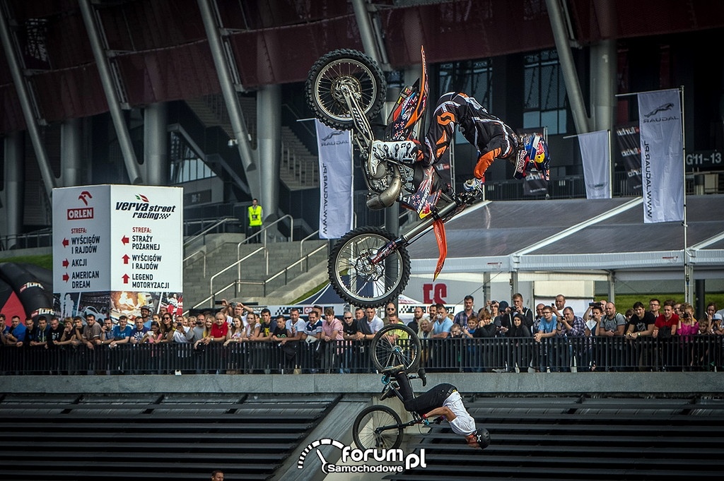 Pokazy FMX, akrobacje w powietrzu