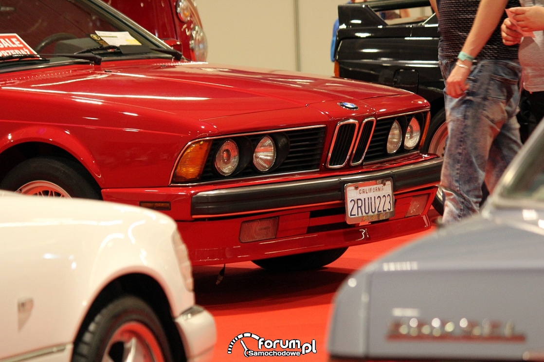 BMW E24 635 CSI, przód zdjęcie Warsaw Oldtimer Show 2018