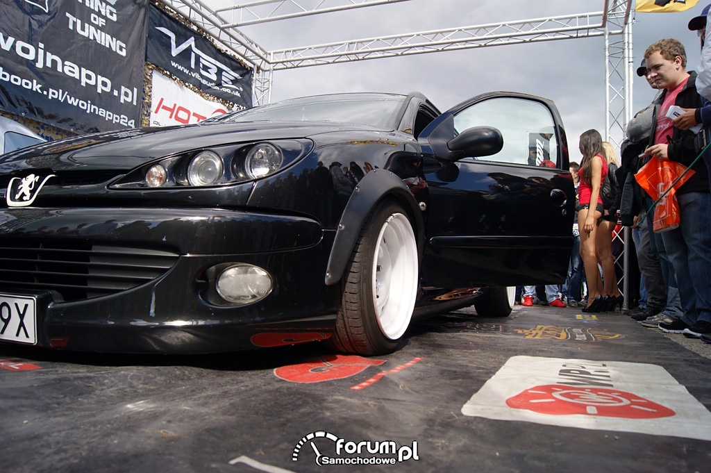 Peugeot 206 SW, białe felgi