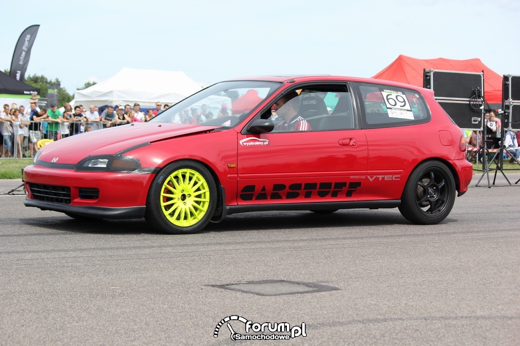 Honda Civic V, czerwona