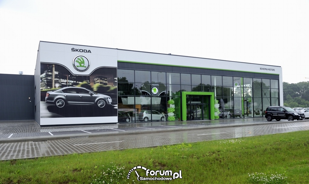 Salon Bohemia Motors w Warszawie, Salon Skoda