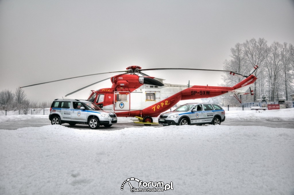 Skoda Yeti i Skoda Octavia Scout, Helikopter TOPR SP-SXW