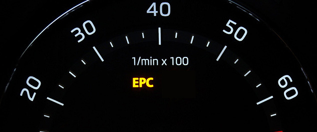 EPC Electronic Power Control, Kontrolki samochodowe