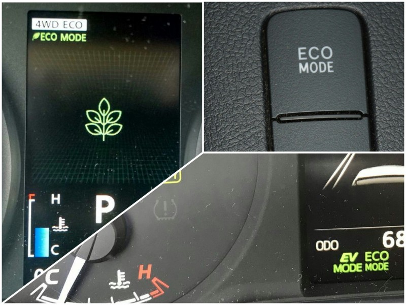 Tryb ekologiczny (ECO MODE), Kontrolki samochodowe